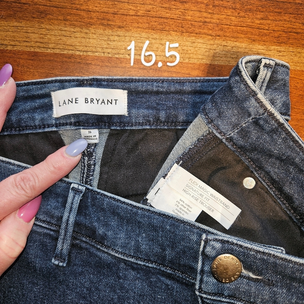 Lane Bryant High Rise Trouser Jean, Signature Fit with Flex Magic Waistband